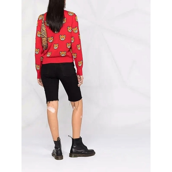 Mochino Couture x Jeremy Scott Teddy Bear Policeman Intarsia Jumper Knit… - Picture 13 of 14